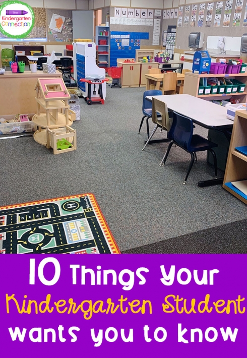 10 Things Your Kindergarten Students Wants You to Know